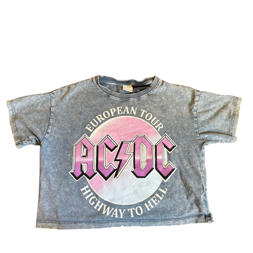 Zara AC/DC Crop Top